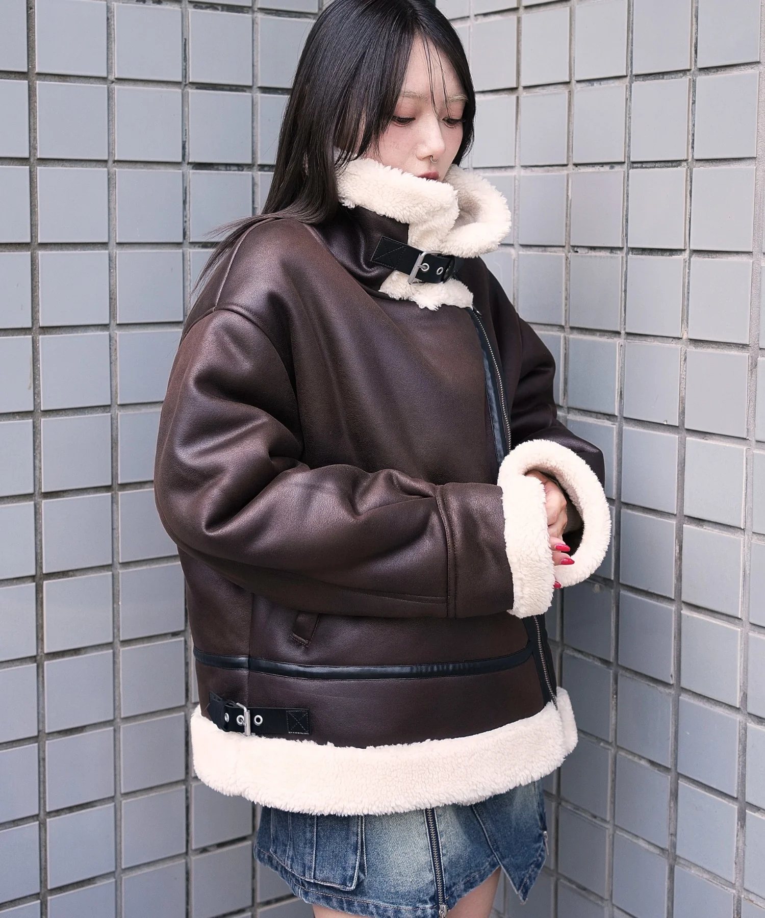 フェイクムートンボアジャケット - Image 14