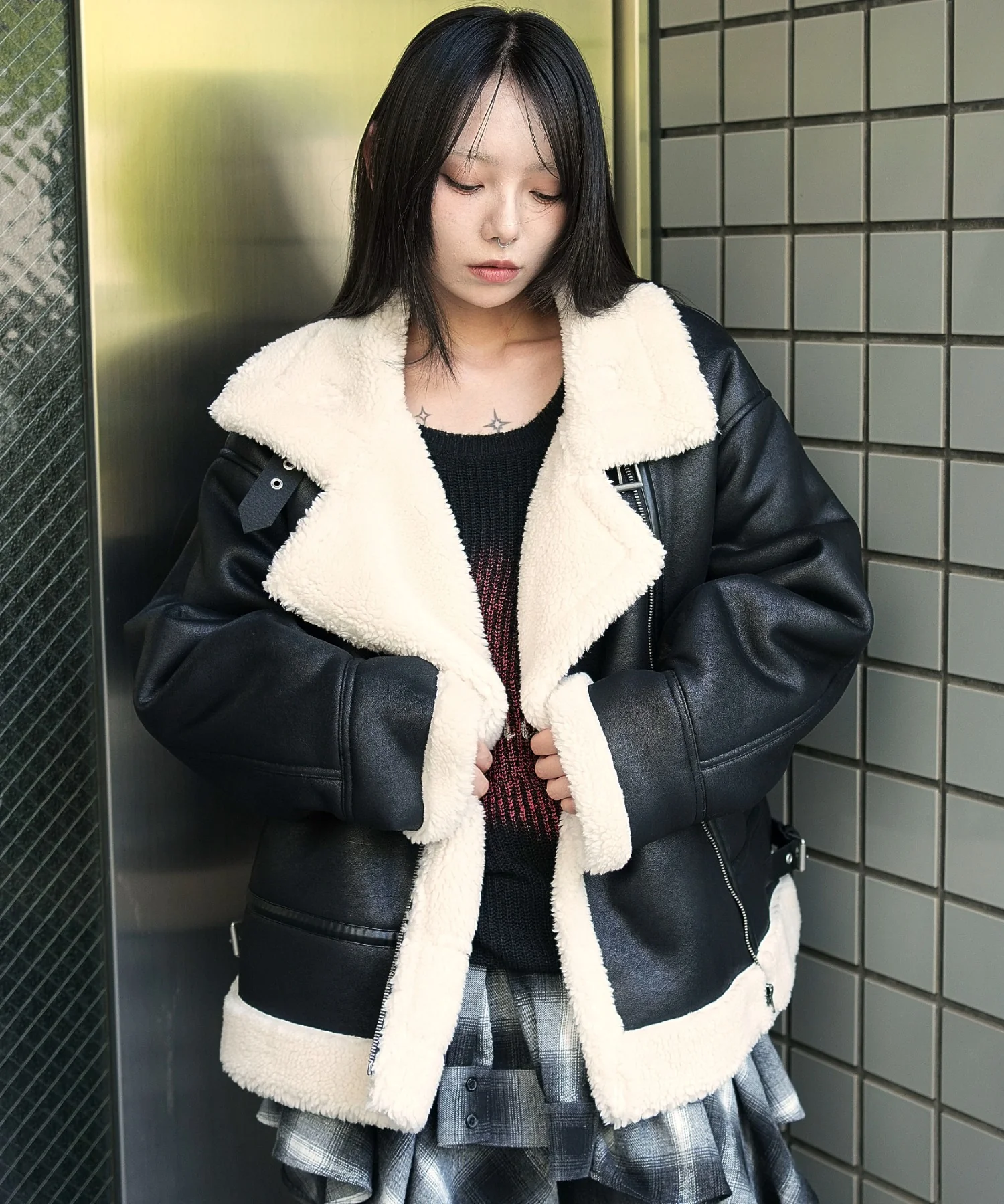 フェイクムートンボアジャケット - Image 18