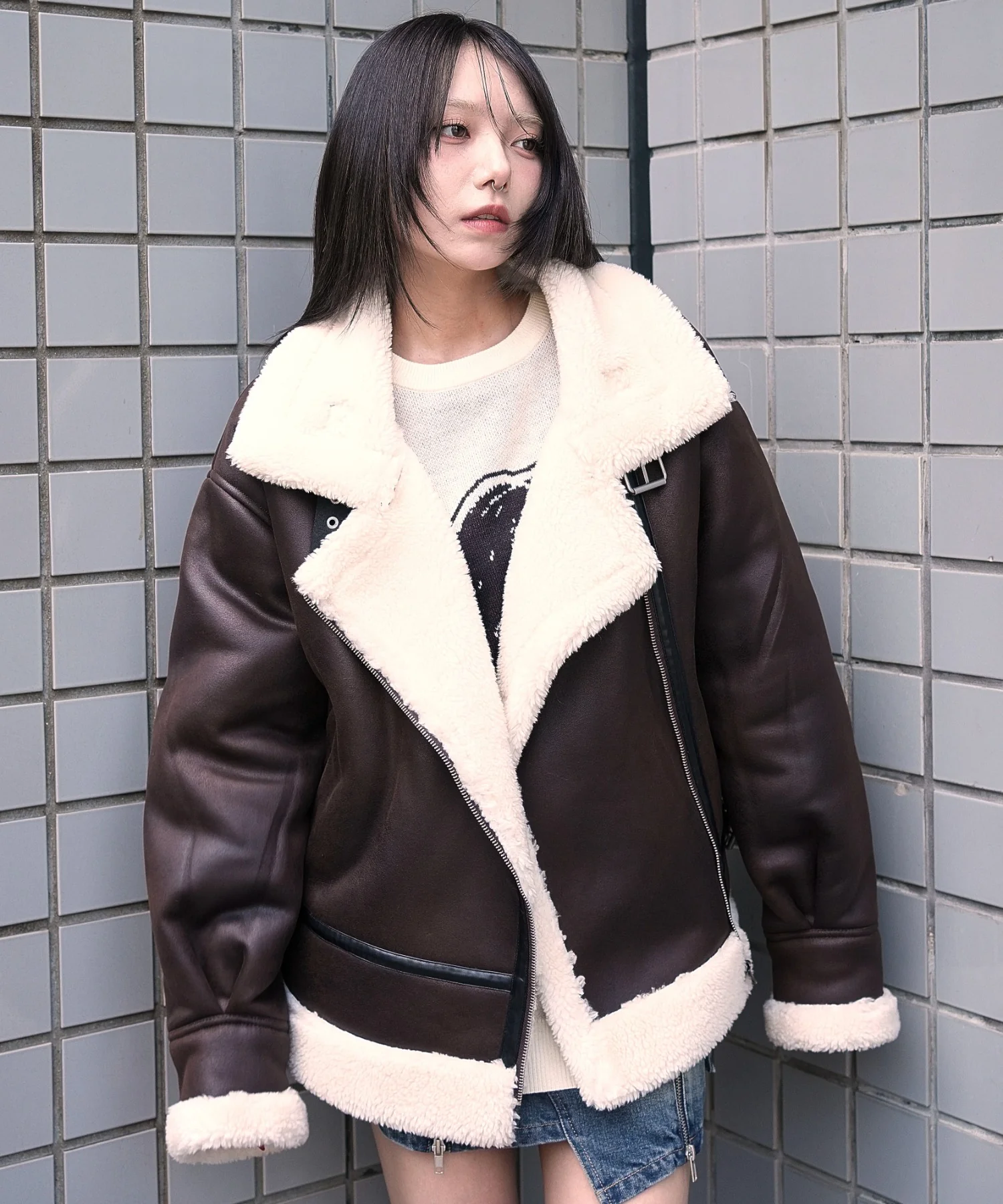 フェイクムートンボアジャケット - Image 2