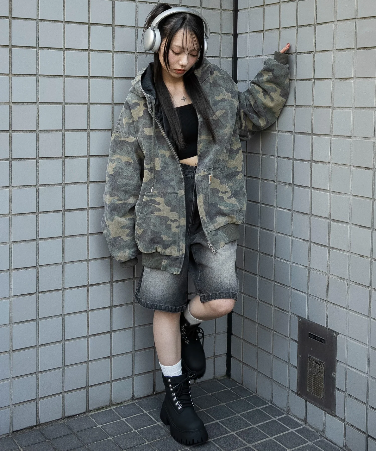 ワーカーズキルトフードブルゾン - Image 5