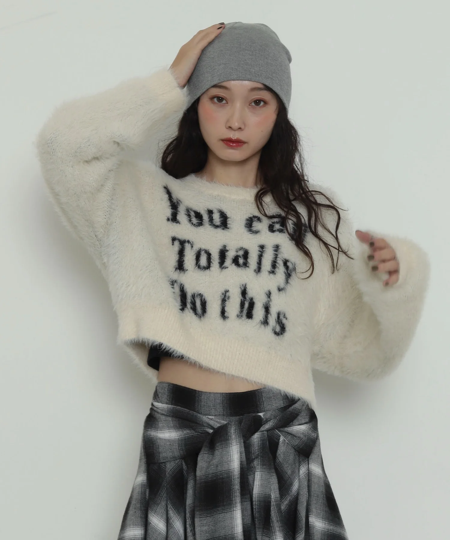 ロゴシャギーショートニット - Image 11