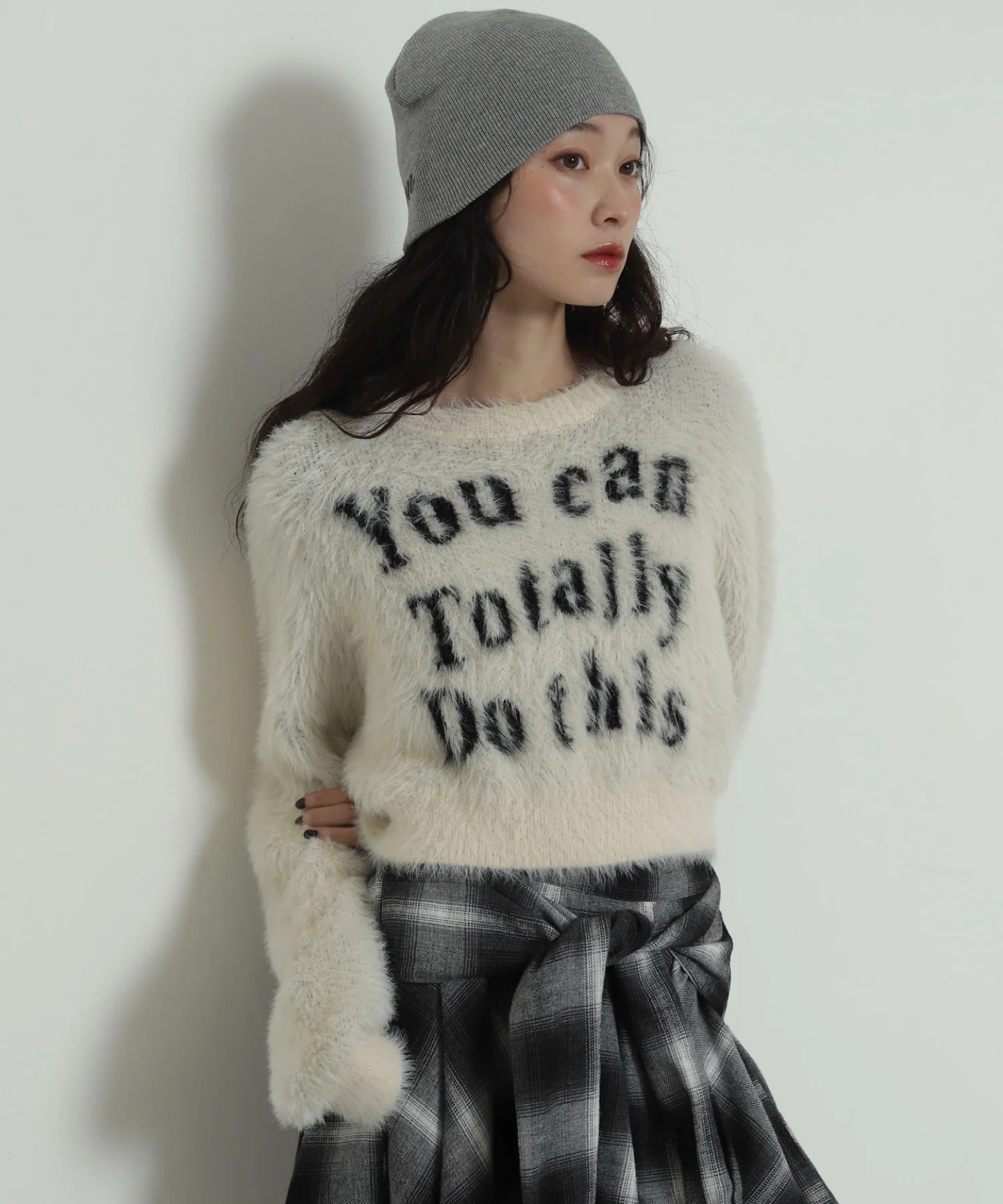 ロゴシャギーショートニット - Image 12