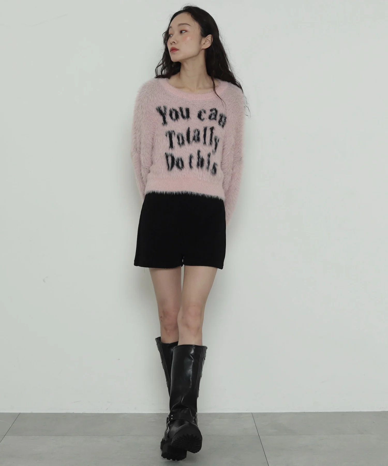 ロゴシャギーショートニット - Image 16