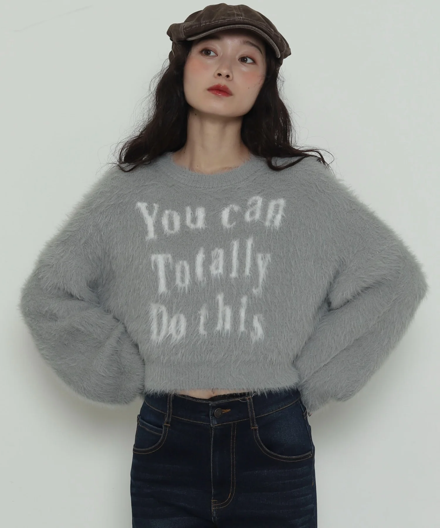ロゴシャギーショートニット - Image 17