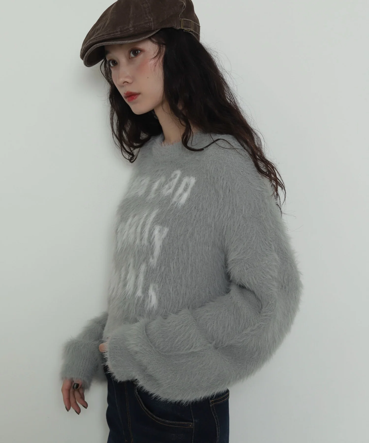 ロゴシャギーショートニット - Image 18