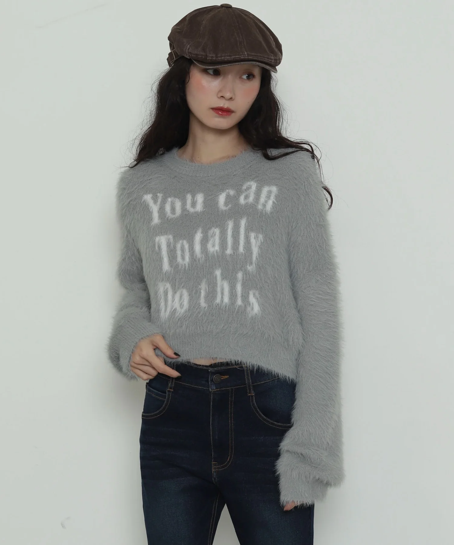 ロゴシャギーショートニット - Image 3