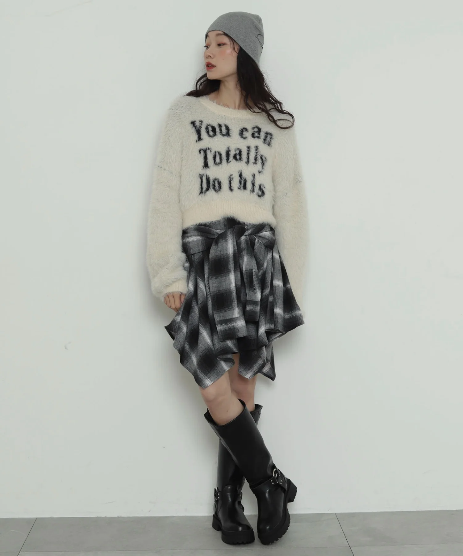 ロゴシャギーショートニット - Image 4
