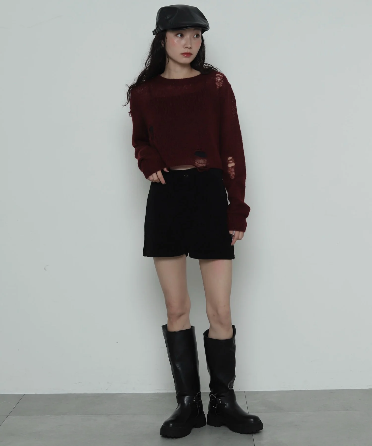 ジャガードハイウエストタイトショートパンツ - Image 11