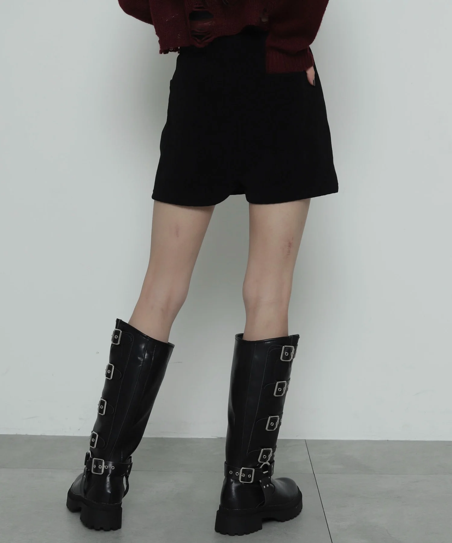 ジャガードハイウエストタイトショートパンツ - Image 9