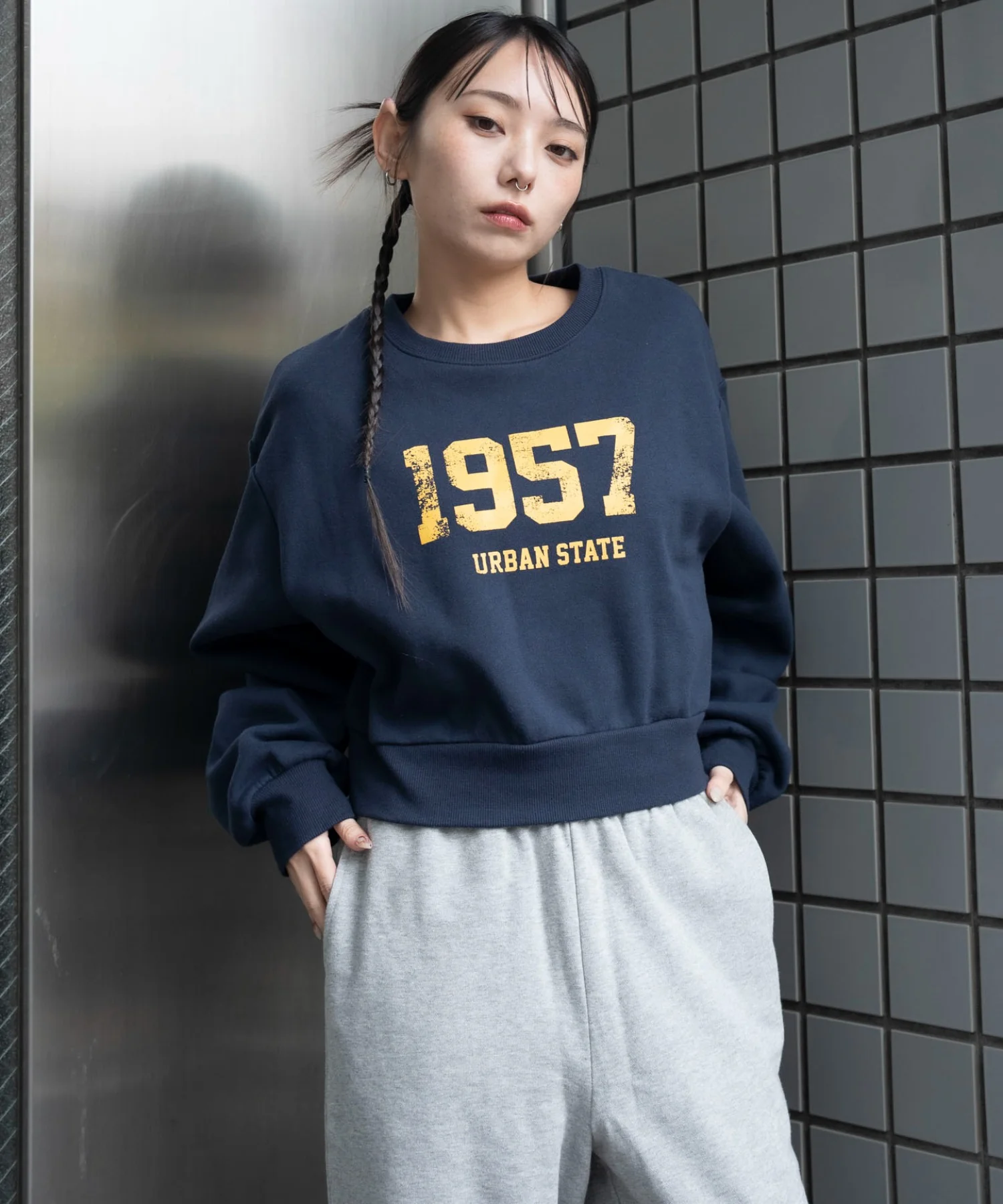 裏起毛グラフィックスウェット - Image 2