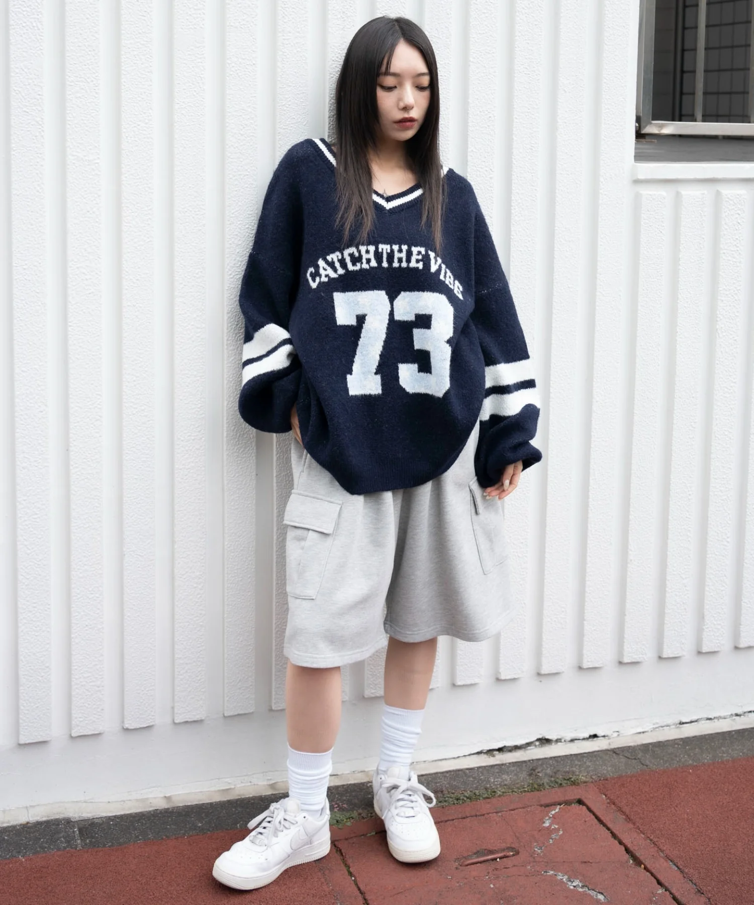 フラッフィーVネックニットBIGプルオーバー - Image 16