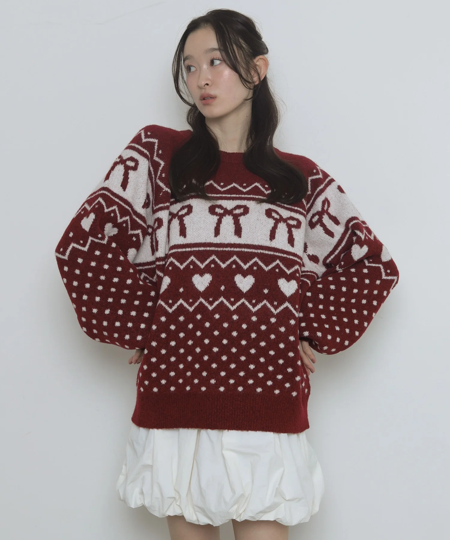 フラッフィーグラフィックニットBIGプルオーバー - Image 13