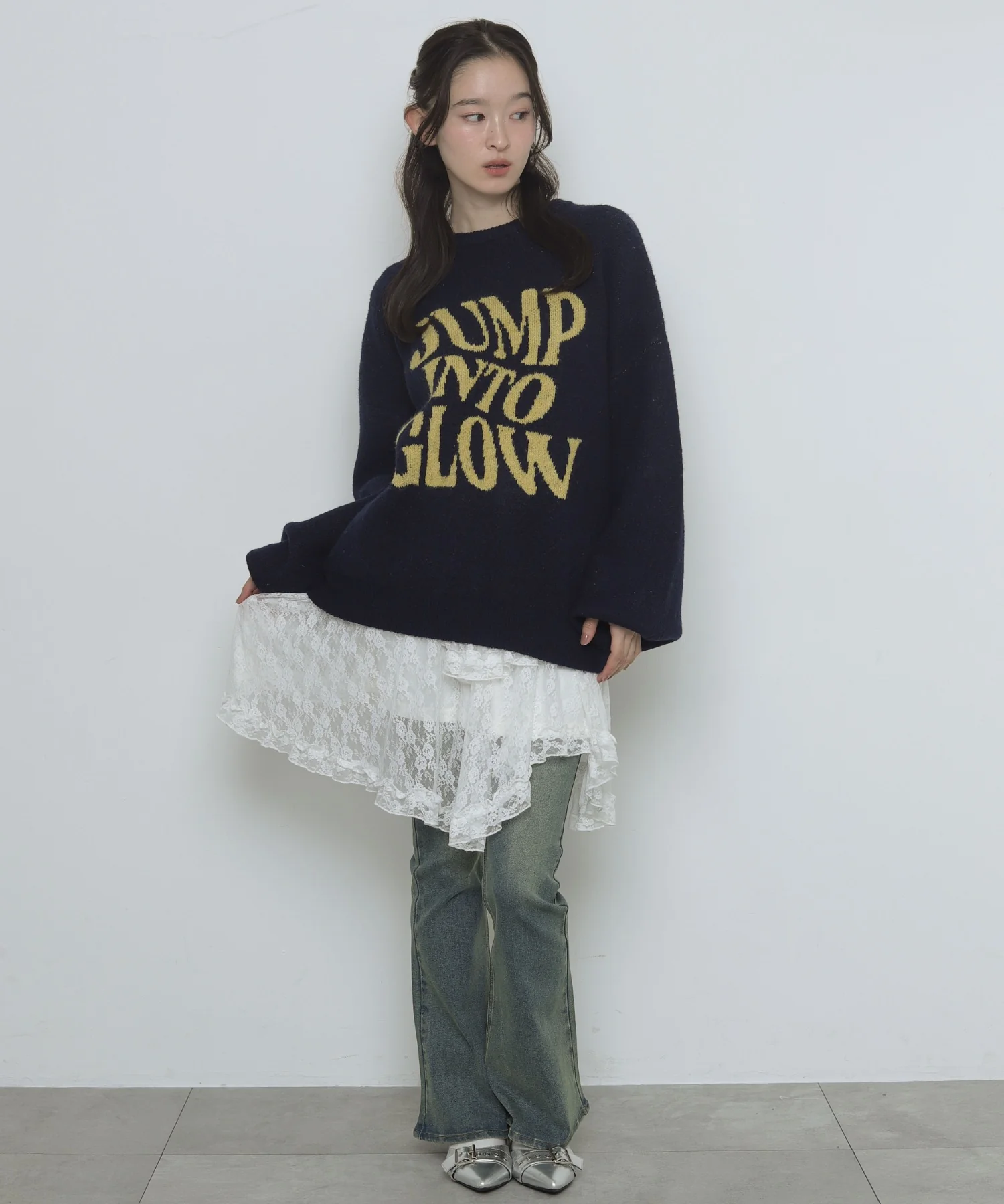 フラッフィーグラフィックニットBIGプルオーバー - Image 20