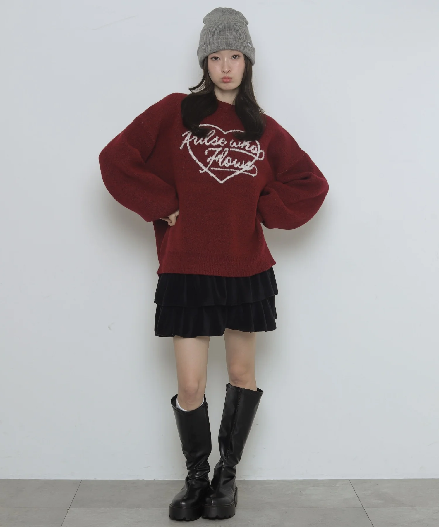 フラッフィーグラフィックニットBIGプルオーバー - Image 21