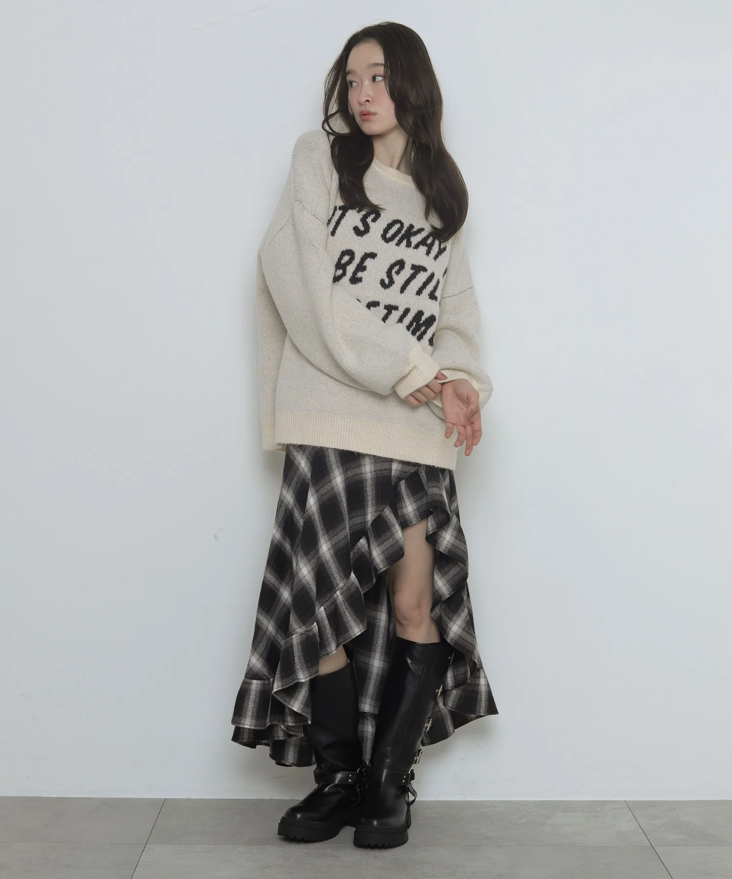 フラッフィーグラフィックニットBIGプルオーバー - Image 24