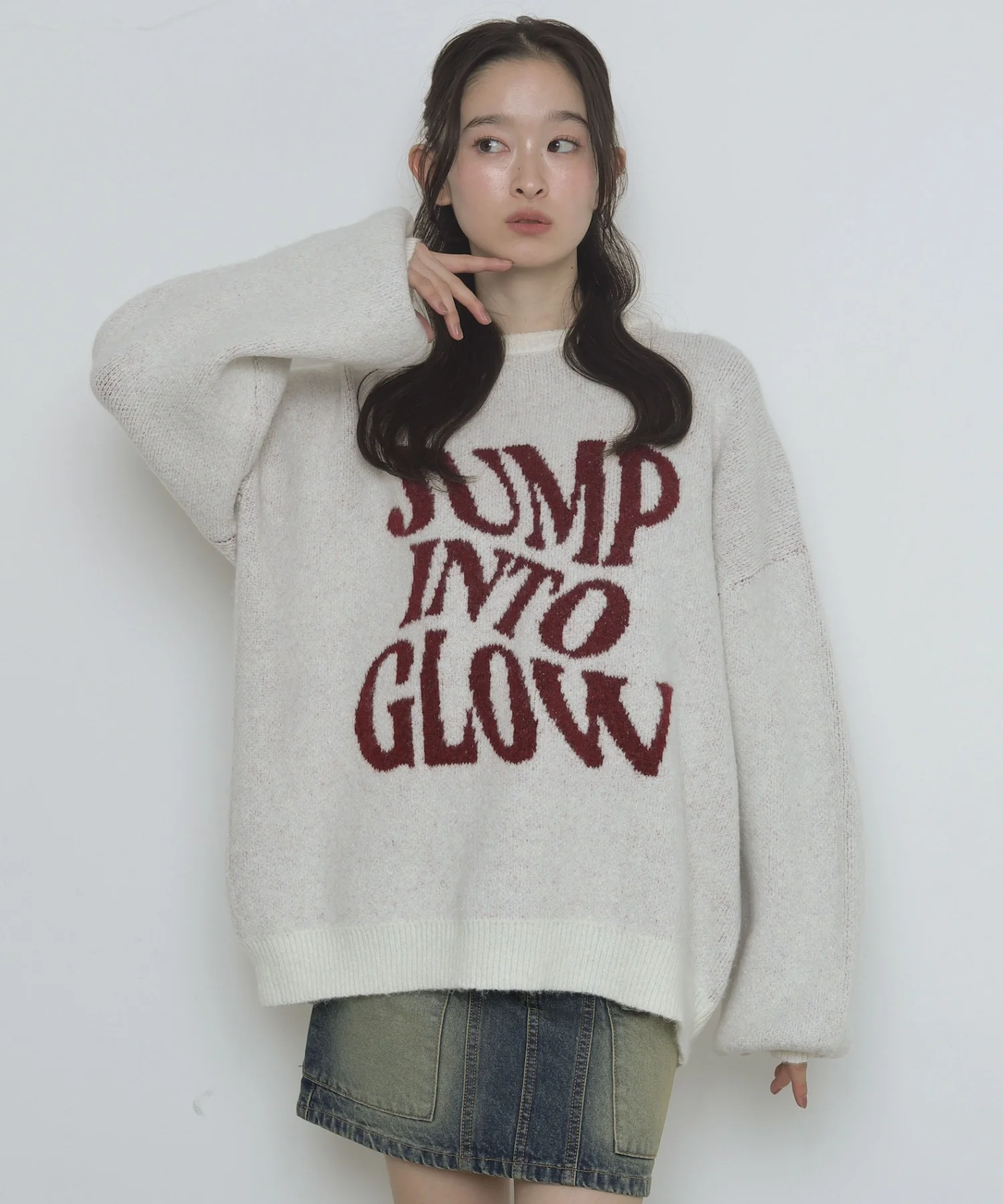 フラッフィーグラフィックニットBIGプルオーバー - Image 35