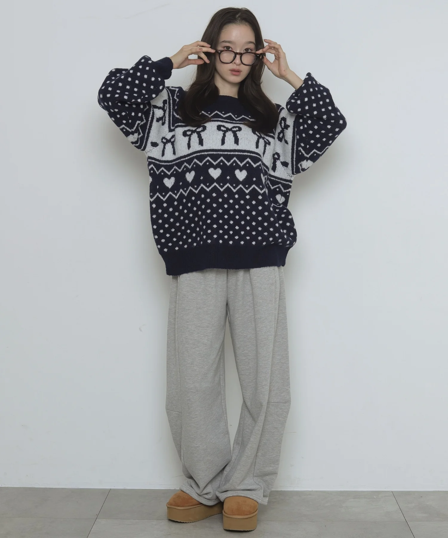フラッフィーグラフィックニットBIGプルオーバー - Image 46