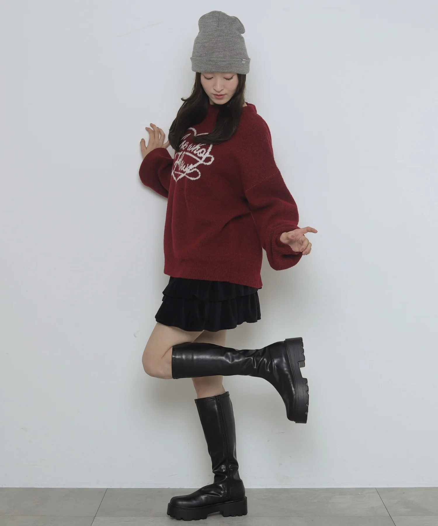 フラッフィーグラフィックニットBIGプルオーバー - Image 48