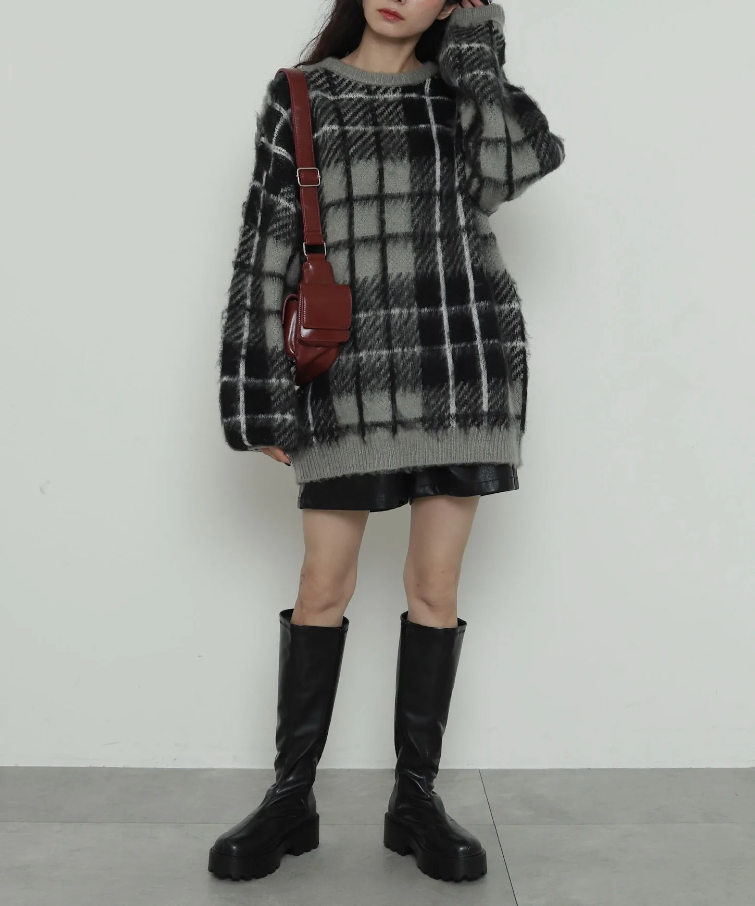 シャギーパターンニットBIGプルオーバー - Image 10