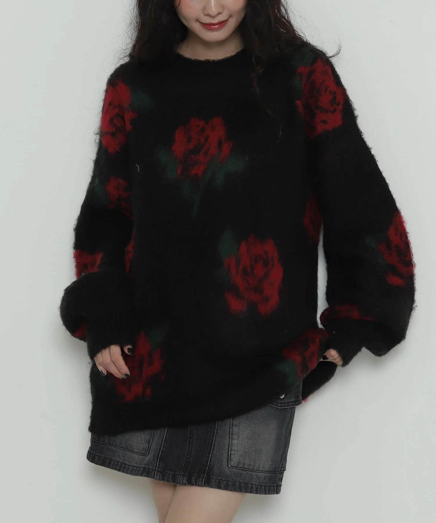 シャギーパターンニットBIGプルオーバー - Image 6