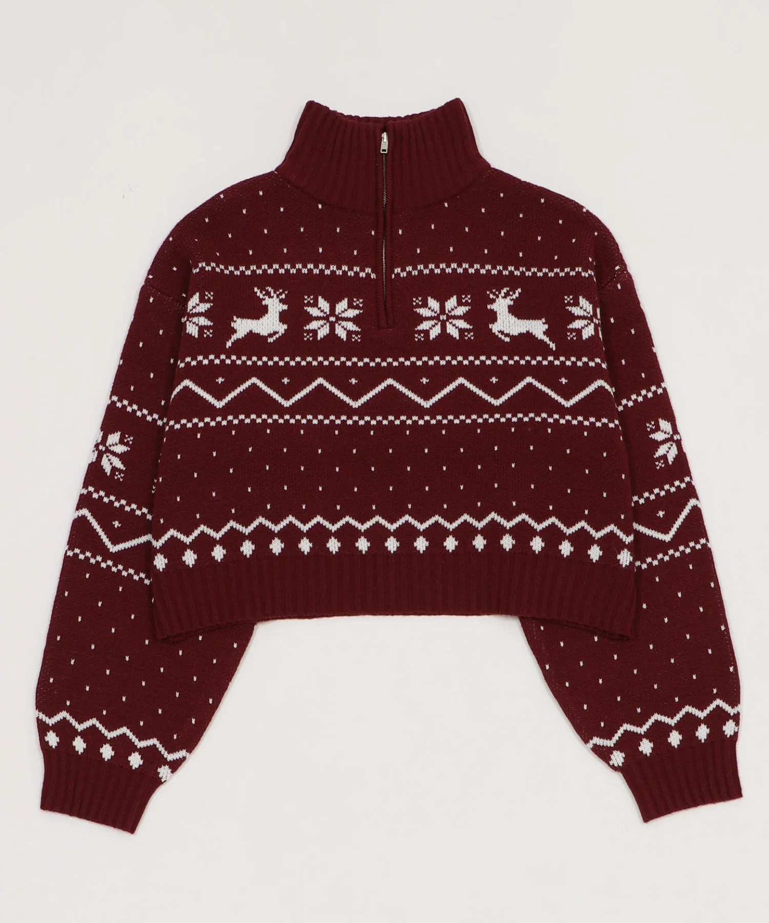ノルディック柄ハーフジップニット - Image 29