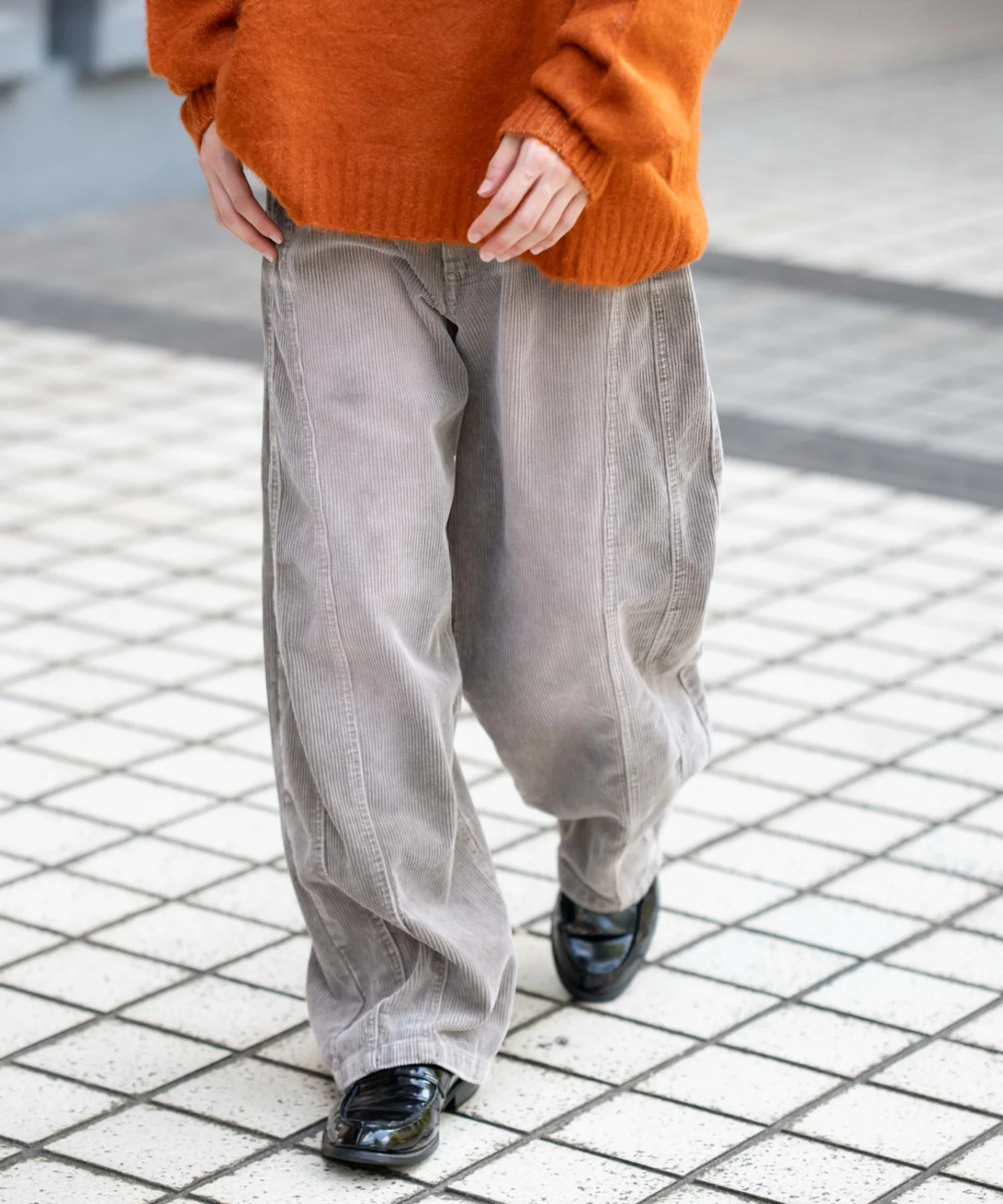 イージー3Dバレルレッグコーデュロイパンツ - Image 10