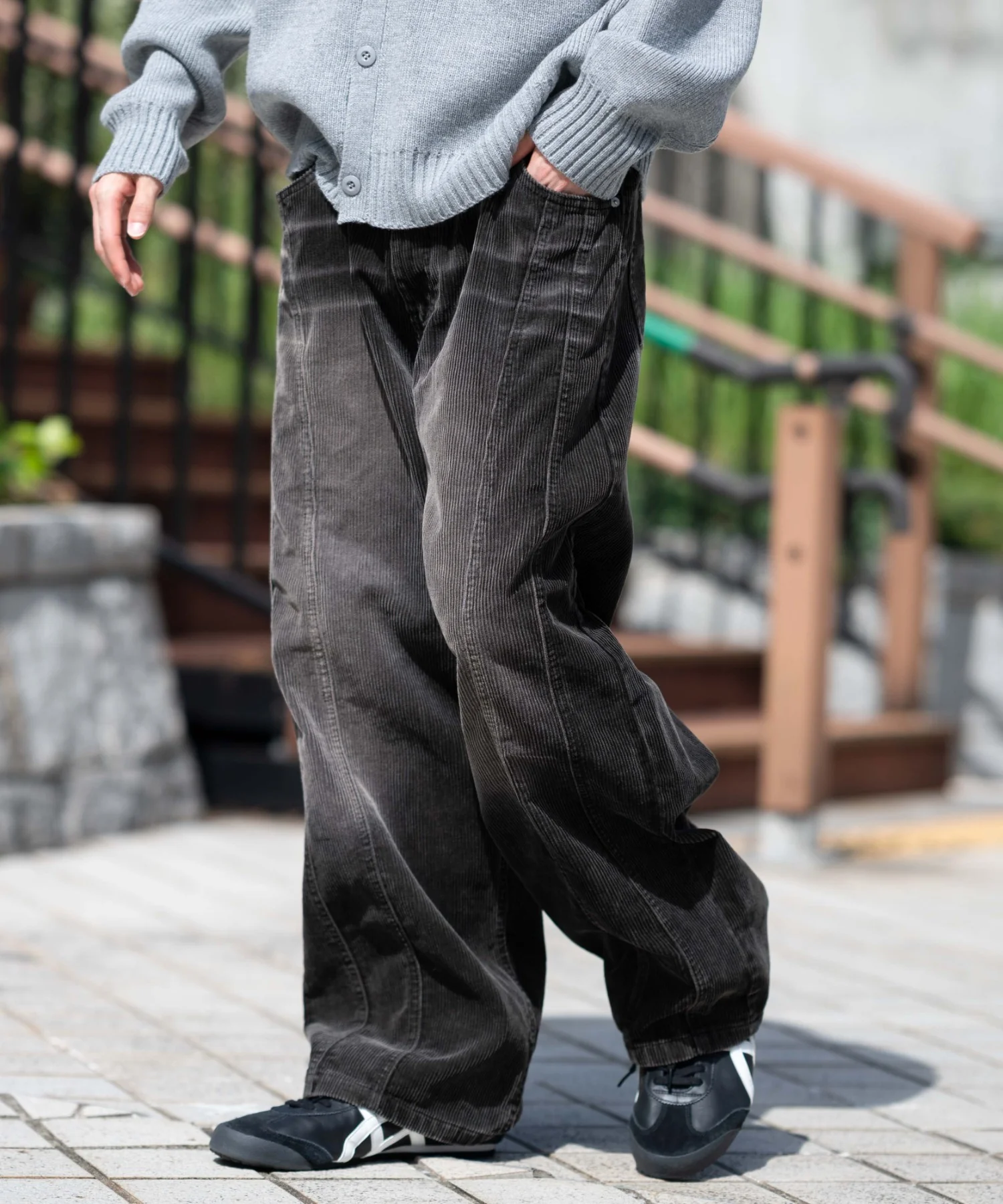 イージー3Dバレルレッグコーデュロイパンツ - Image 17