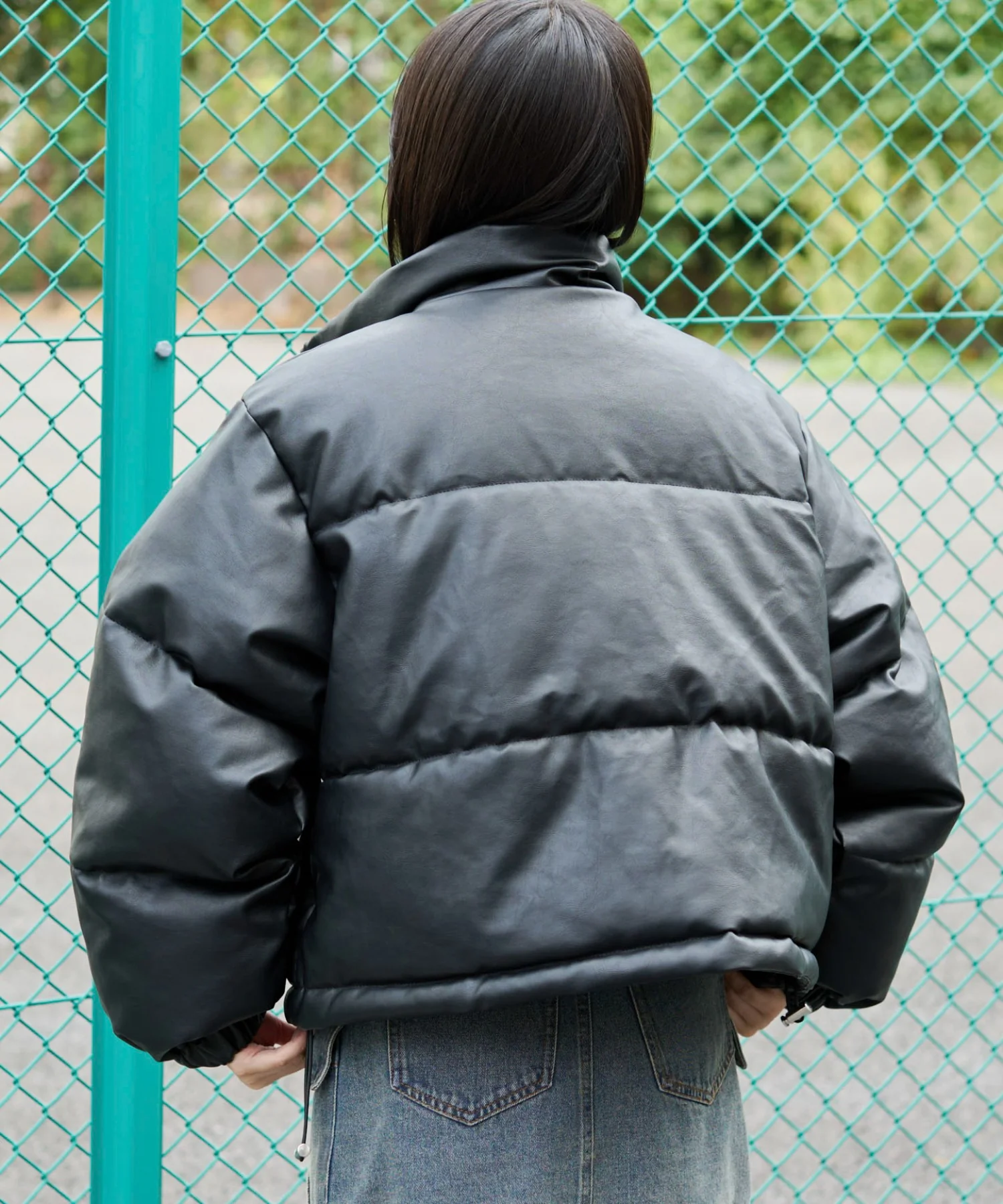 PUスタンドパファーブルゾン - Image 10