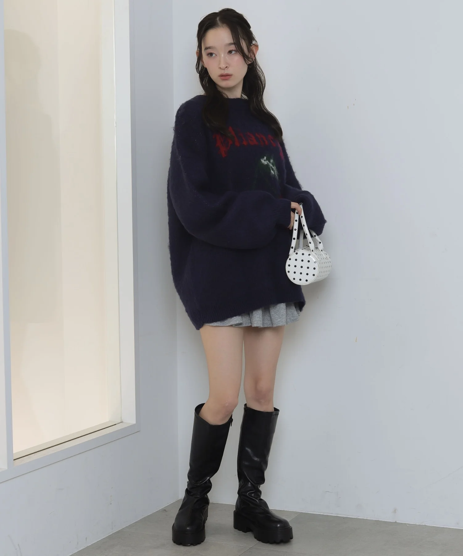 シャギーグラフィックニットBIGプルオーバー - Image 19