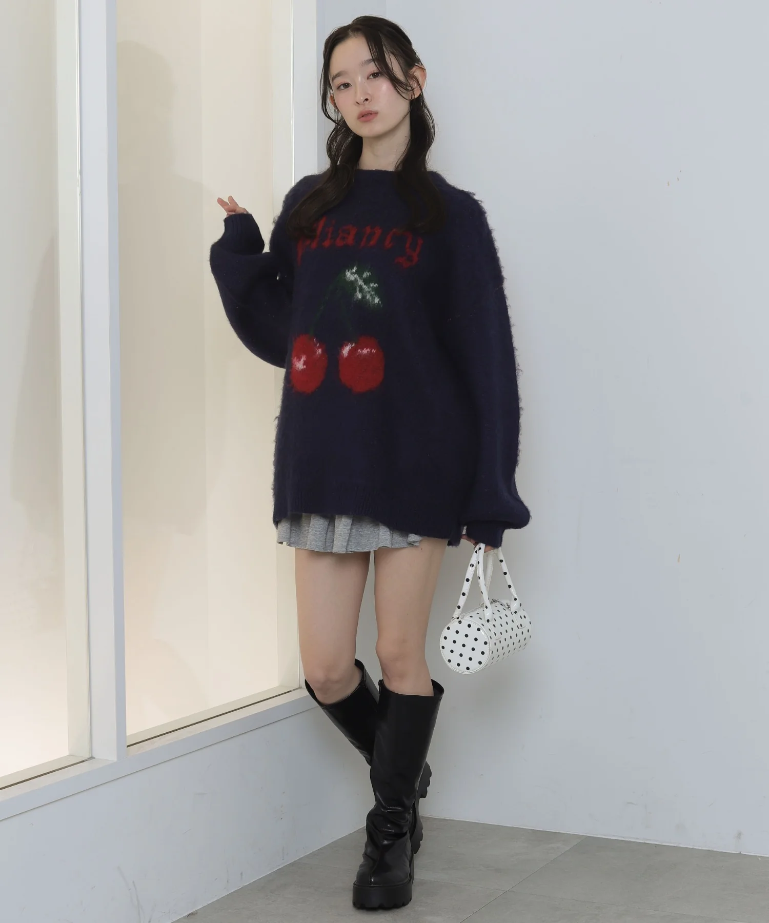 シャギーグラフィックニットBIGプルオーバー - Image 21