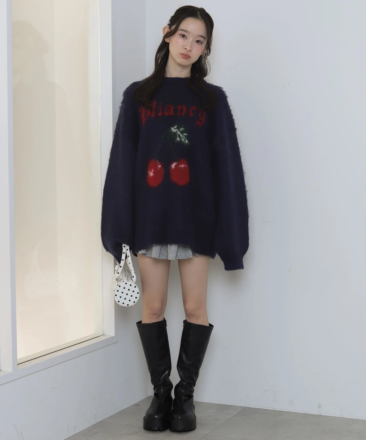 シャギーグラフィックニットBIGプルオーバー - Image 4