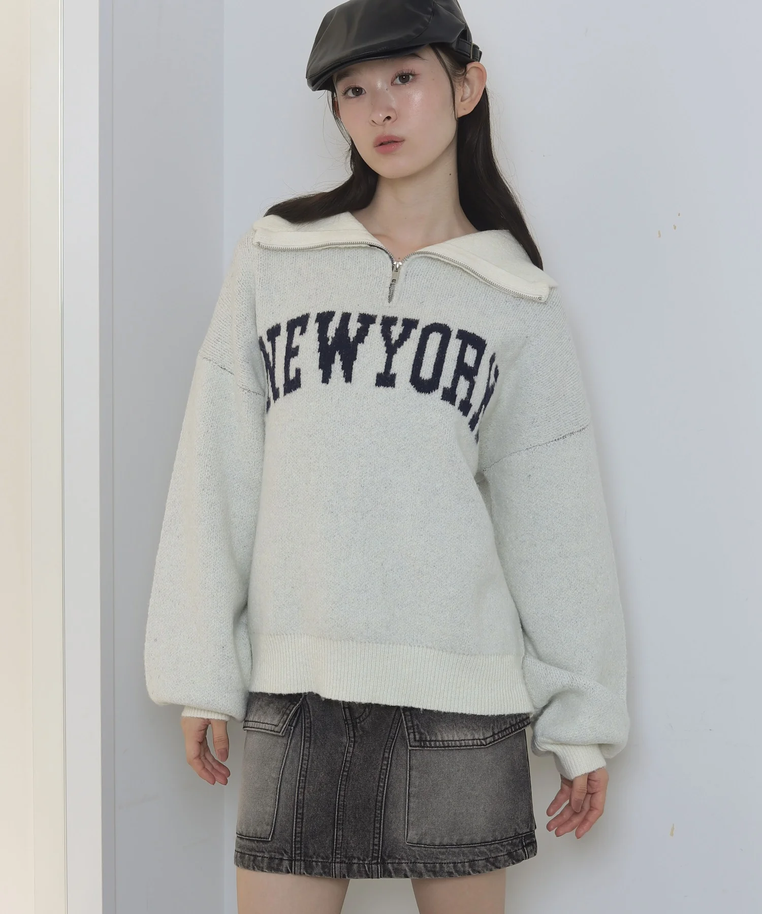 フラッフィーハーフジップニット - Image 15