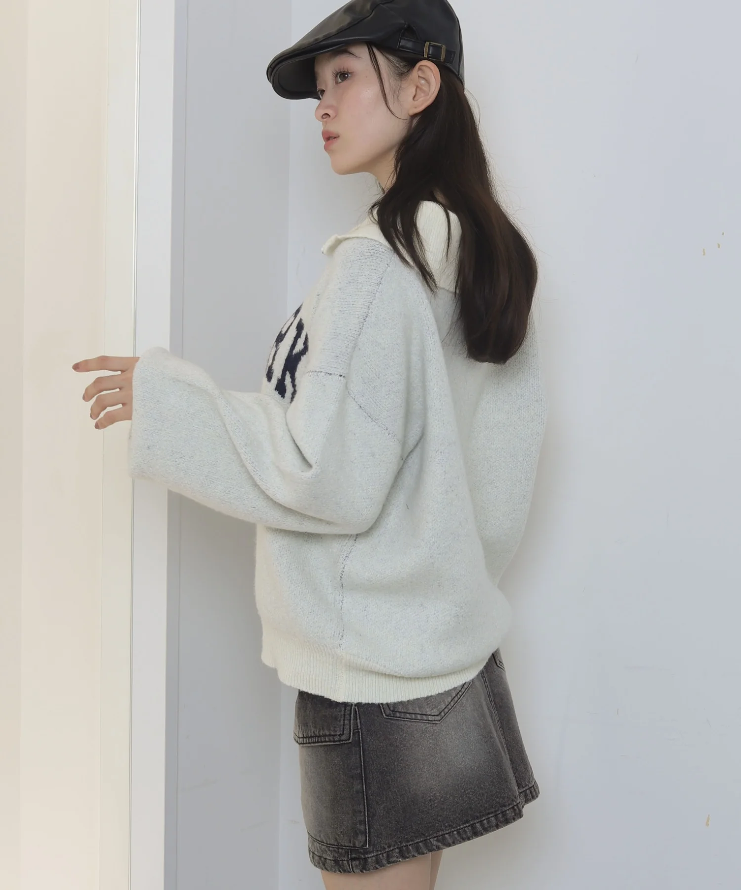 フラッフィーハーフジップニット - Image 17
