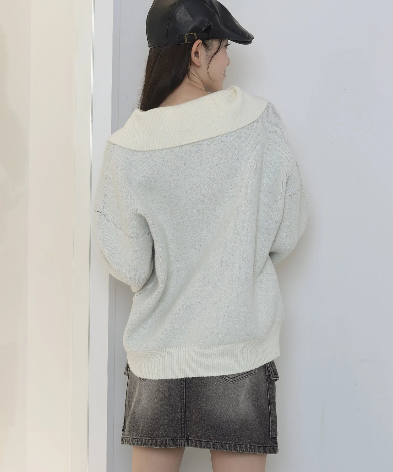 フラッフィーハーフジップニット - Image 18