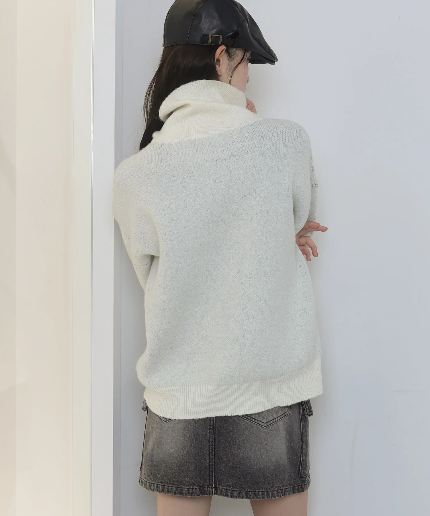 フラッフィーハーフジップニット - Image 19