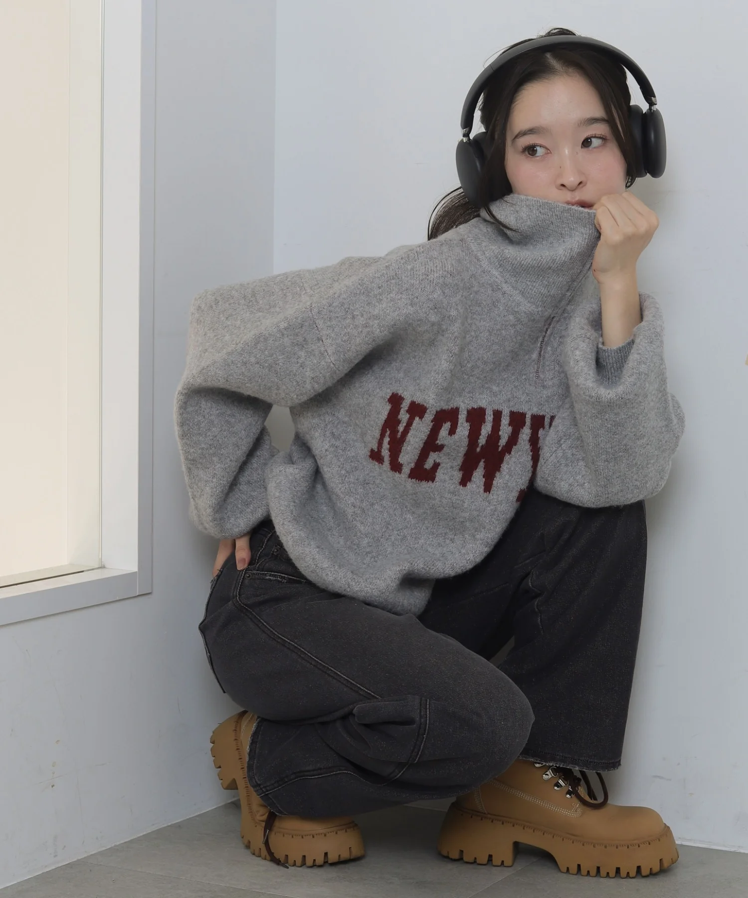 フラッフィーハーフジップニット - Image 29