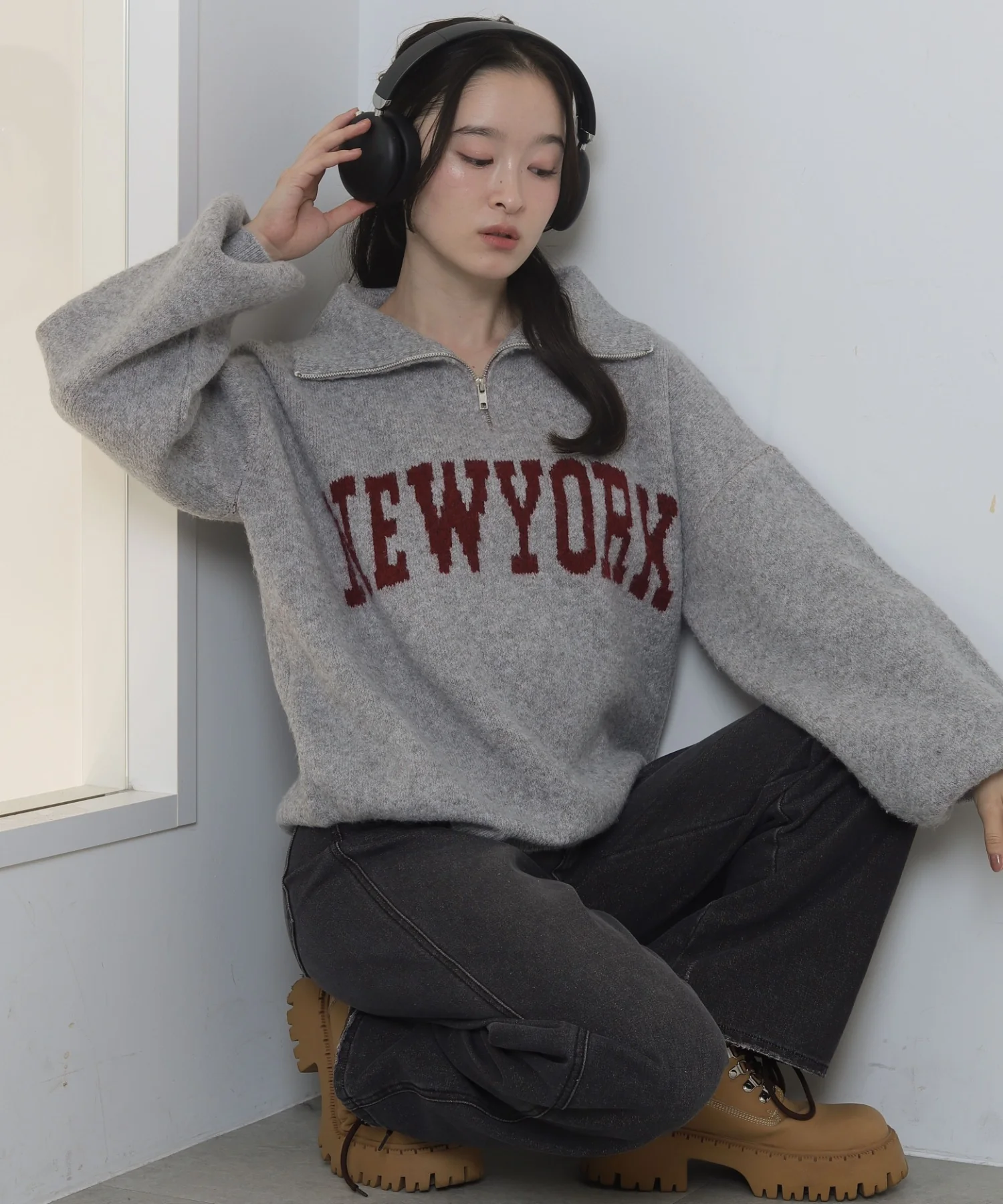 フラッフィーハーフジップニット - Image 30