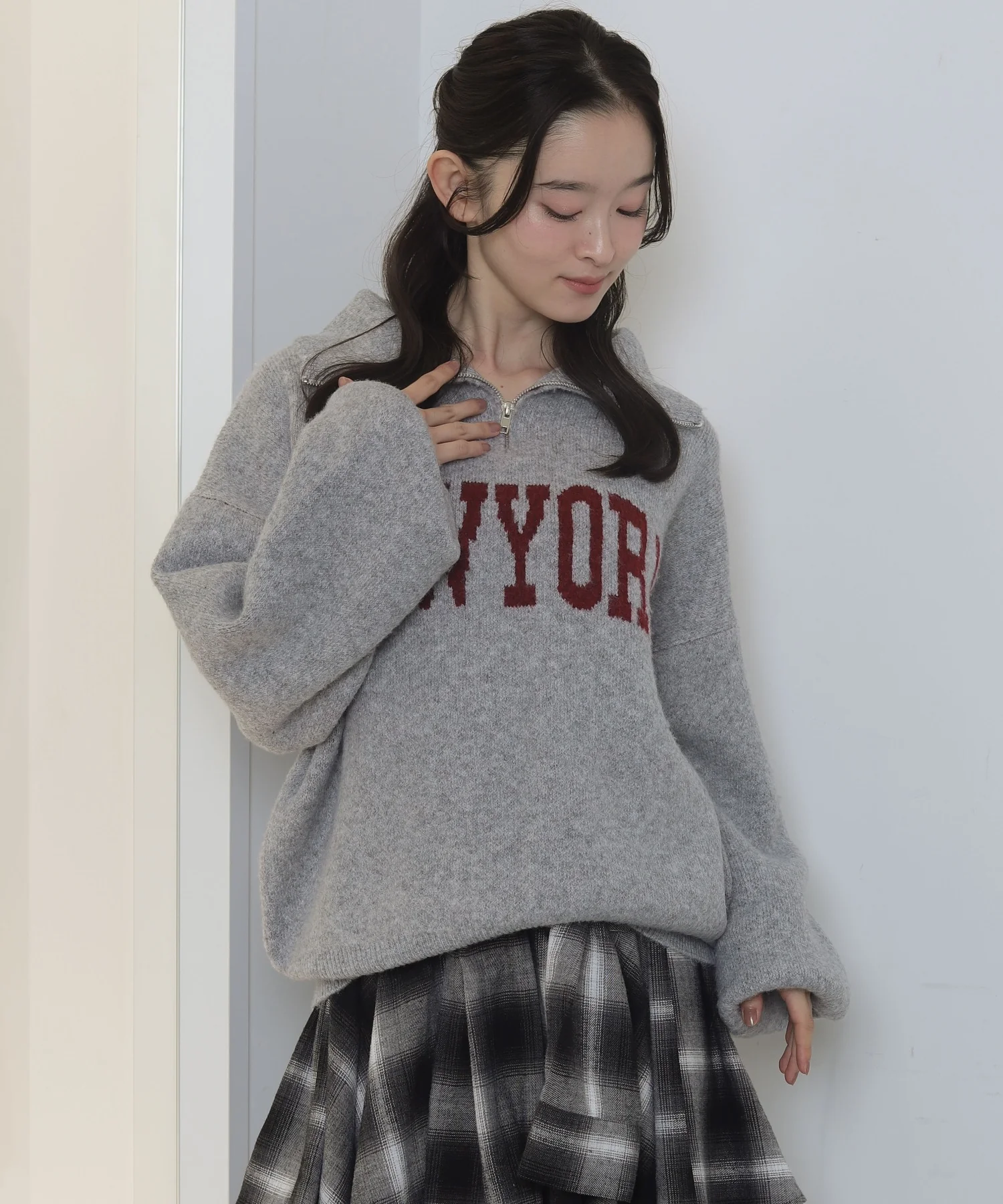 フラッフィーハーフジップニット - Image 31