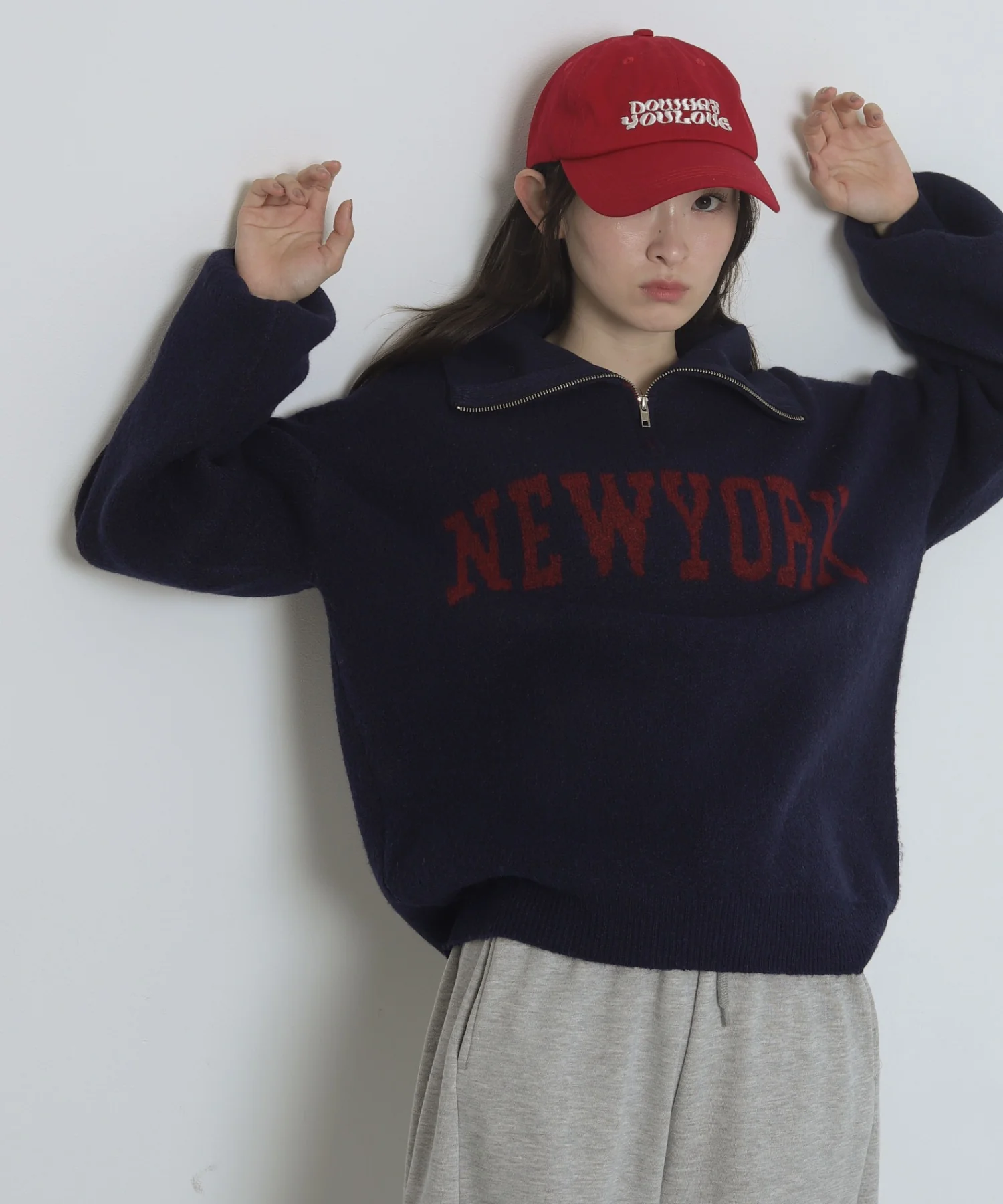 フラッフィーハーフジップニット - Image 35