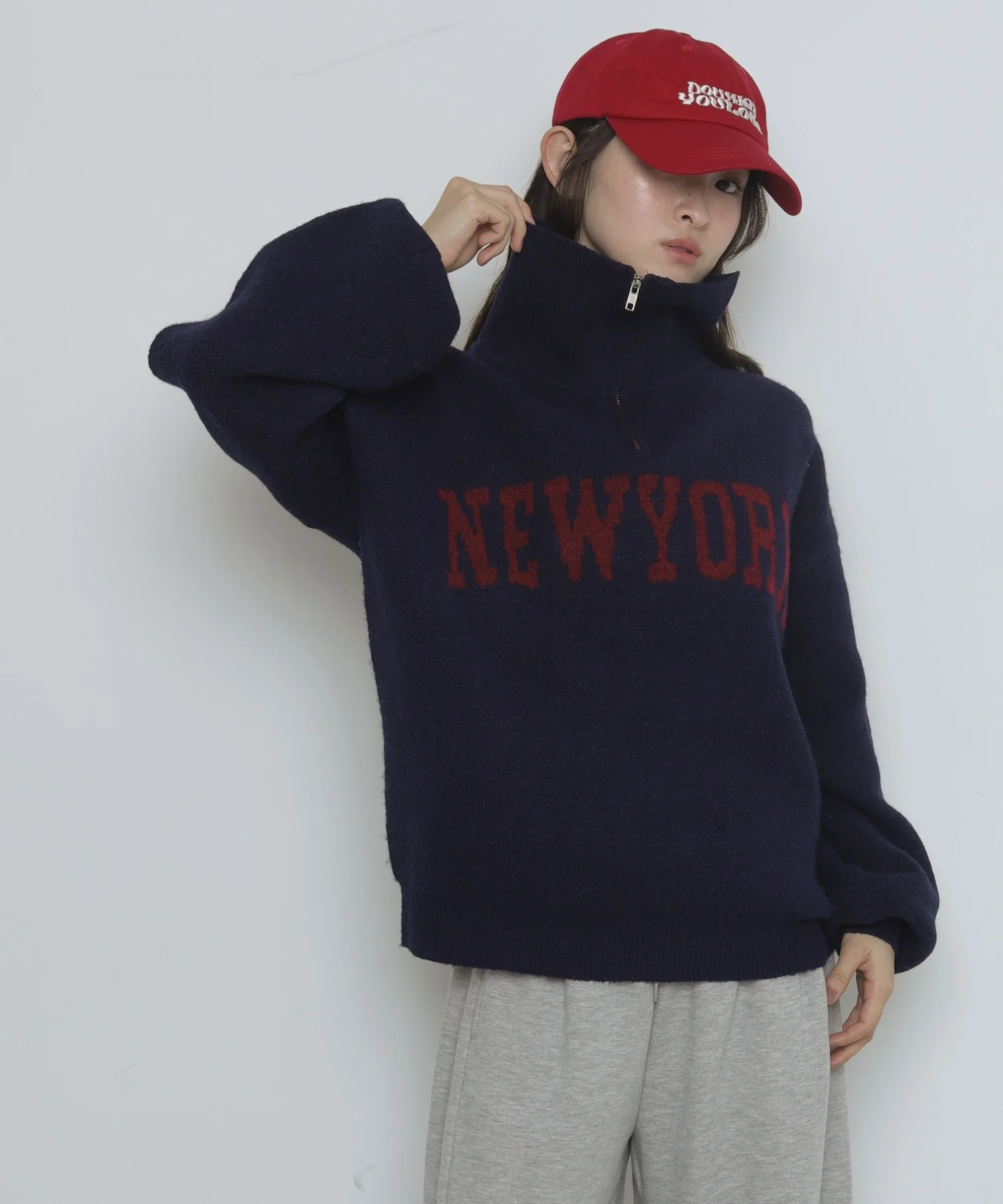 フラッフィーハーフジップニット - Image 36