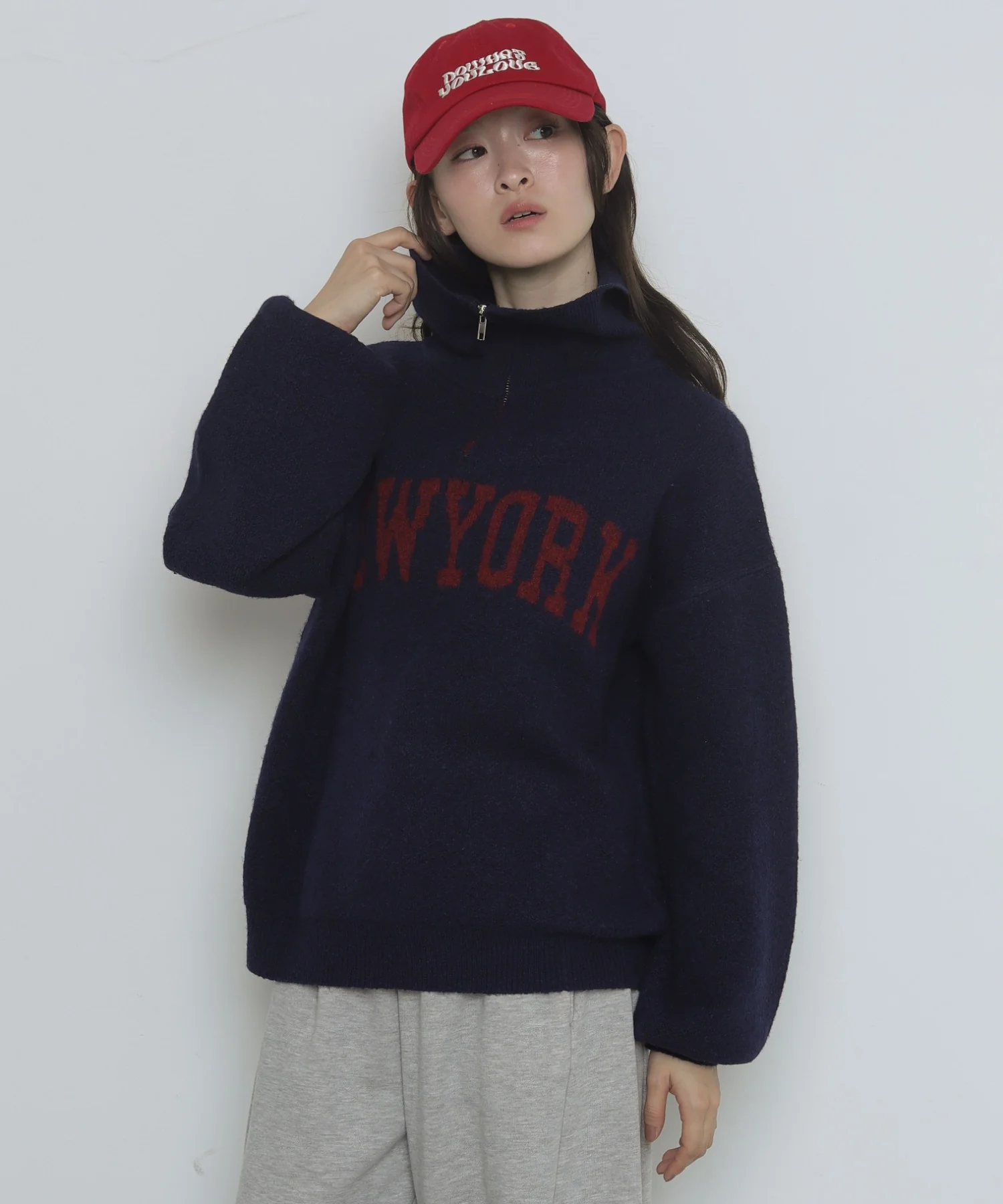 フラッフィーハーフジップニット - Image 38