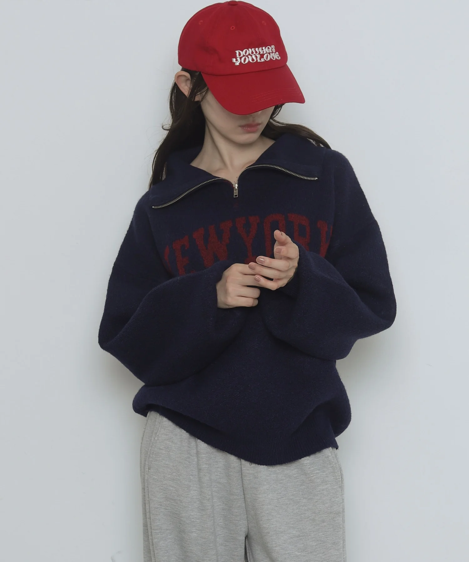フラッフィーハーフジップニット - Image 39