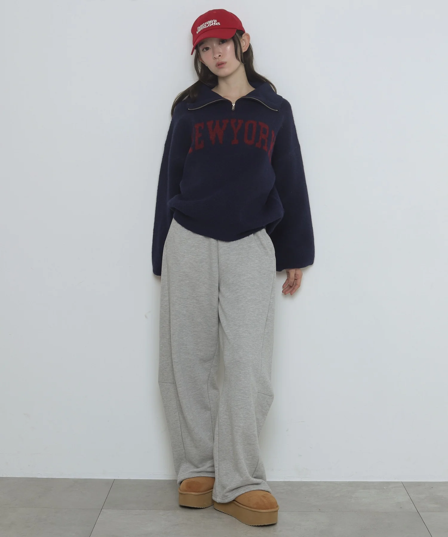 フラッフィーハーフジップニット - Image 41