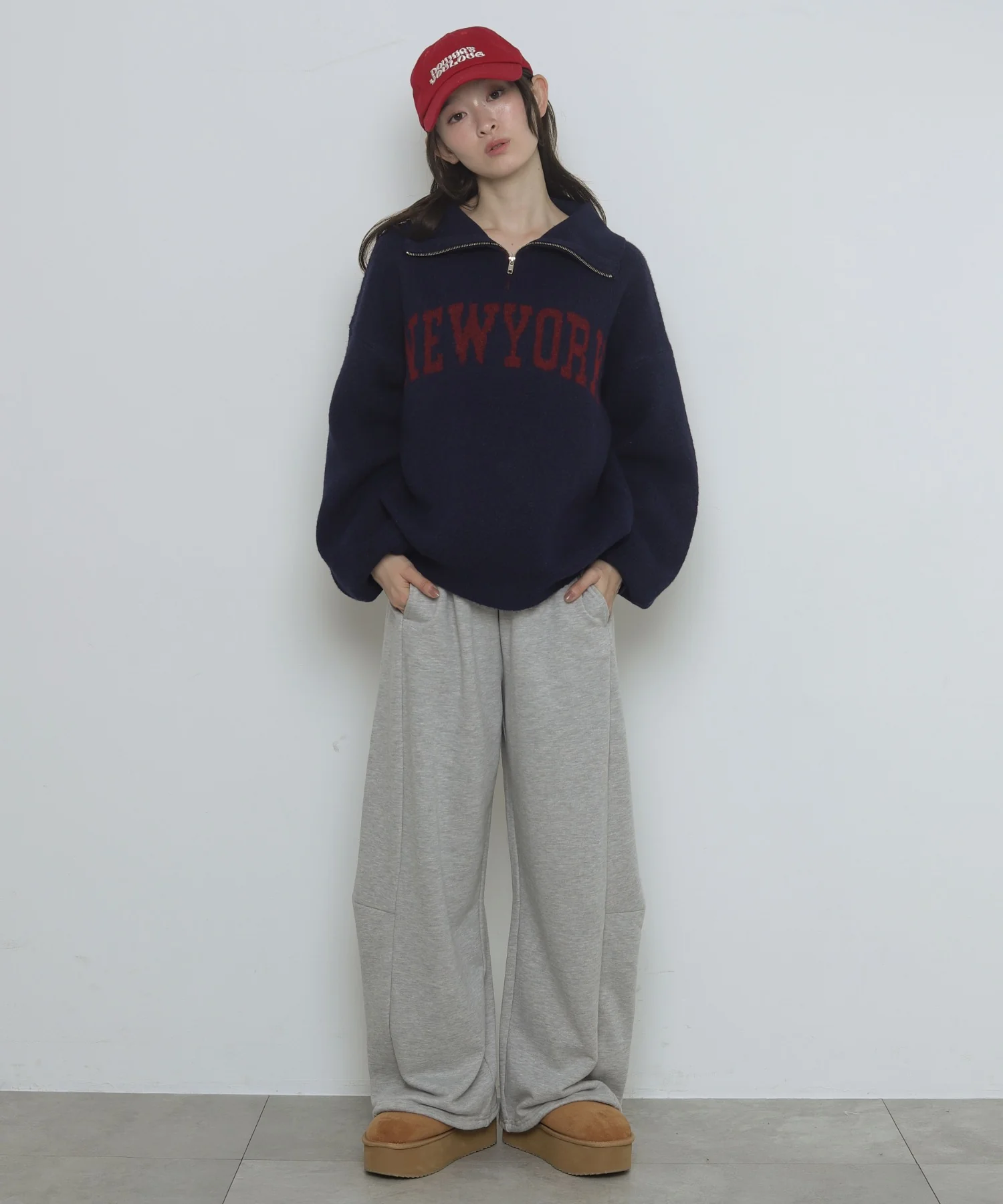 フラッフィーハーフジップニット - Image 8