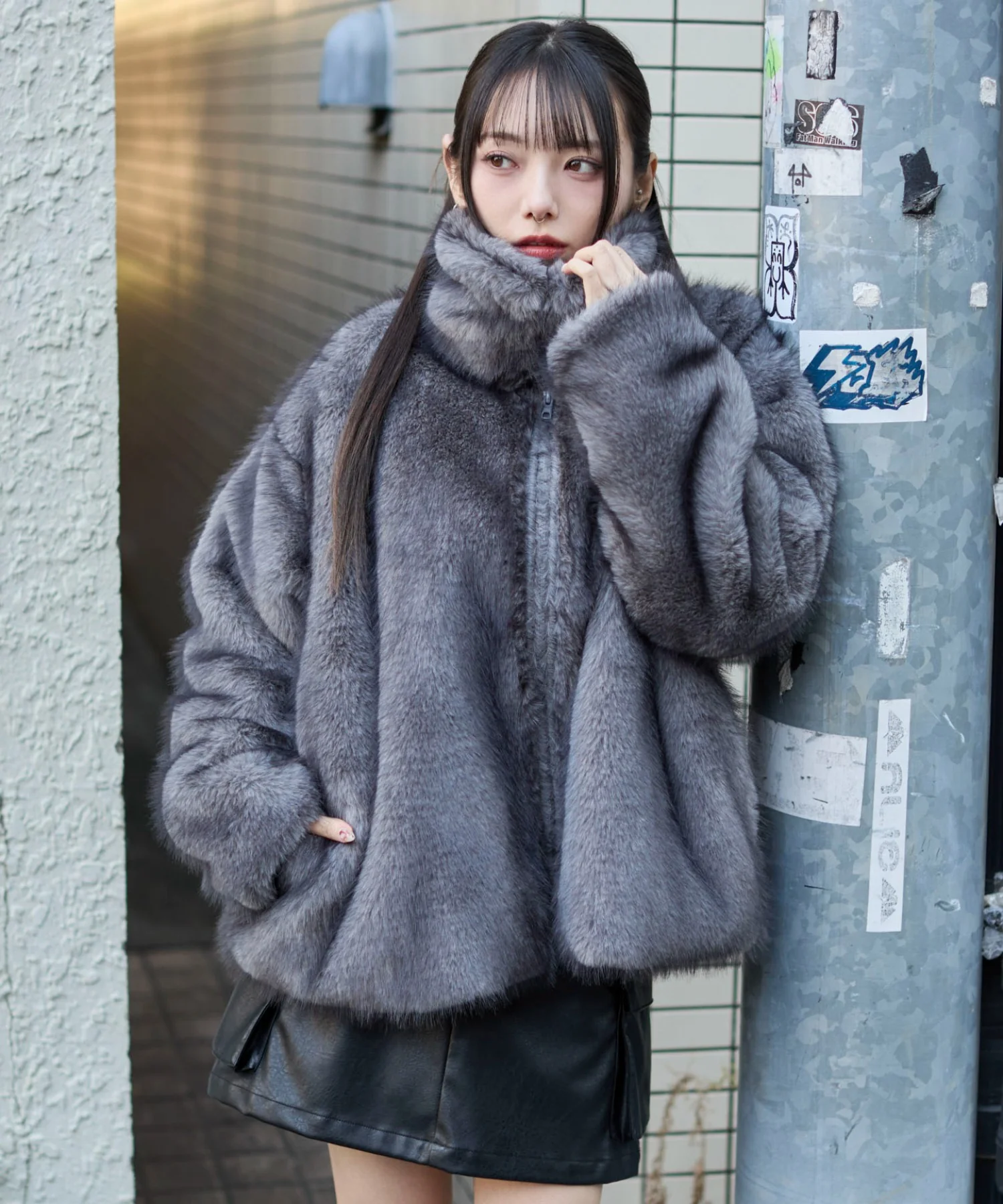 2WAYカラーフェイクファーブルゾン - Image 18