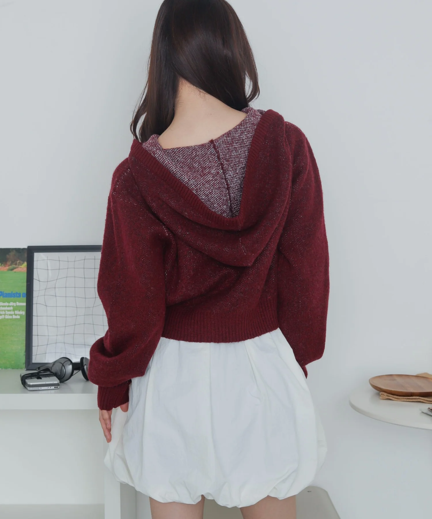 フラッフィーグラフィックジャガードニットZIPパーカー - Image 18