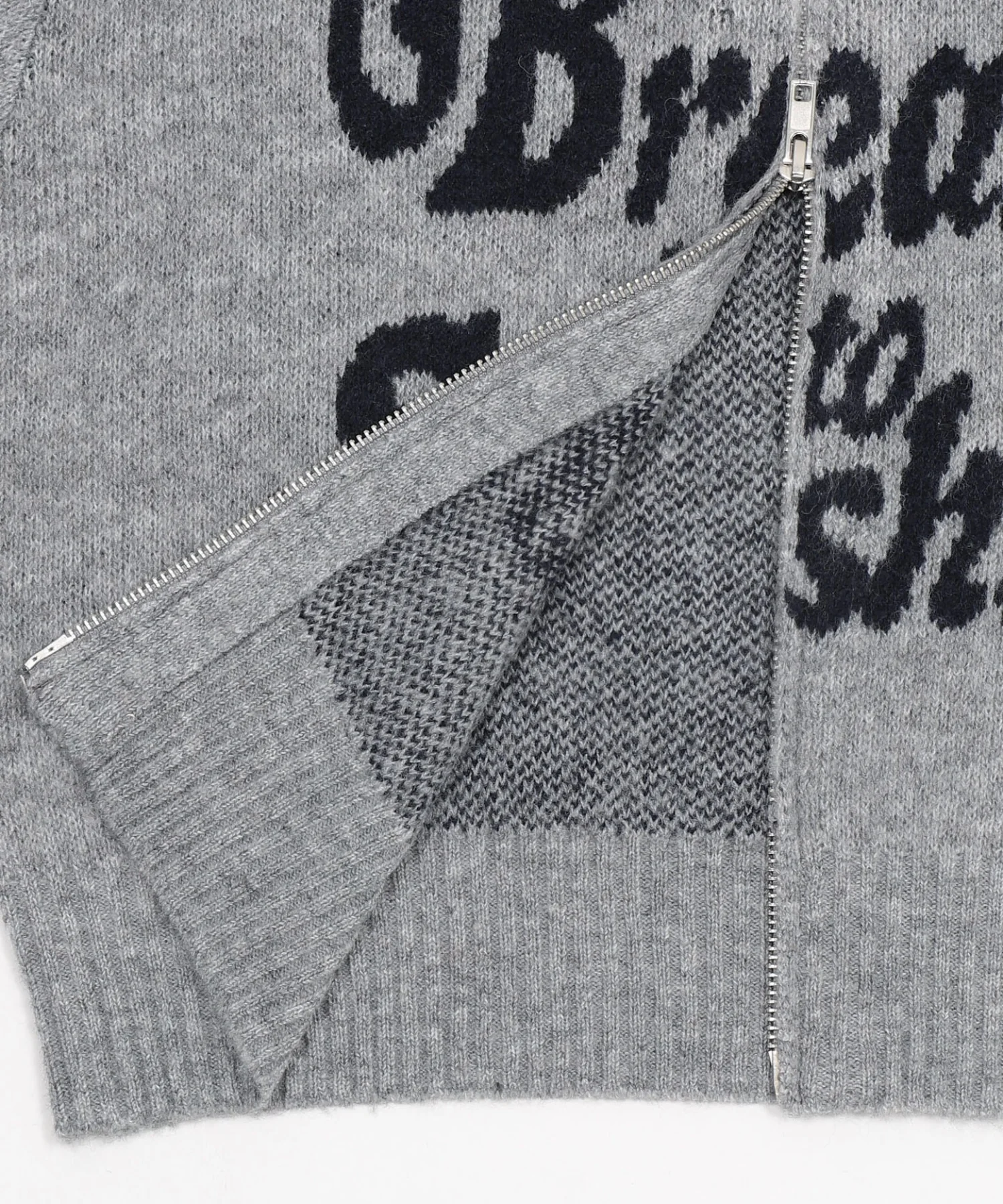 フラッフィーグラフィックジャガードニットZIPパーカー - Image 36