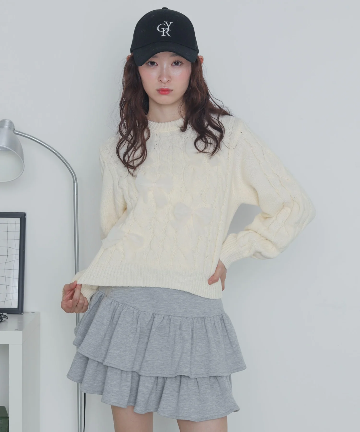 チュールリボンケーブルニット - Image 13
