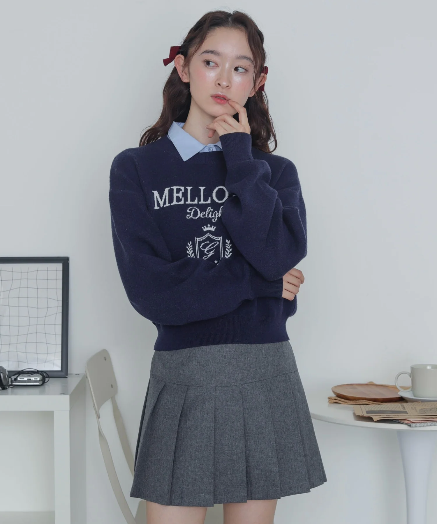 シャツドッキングジャガードニット - Image 10