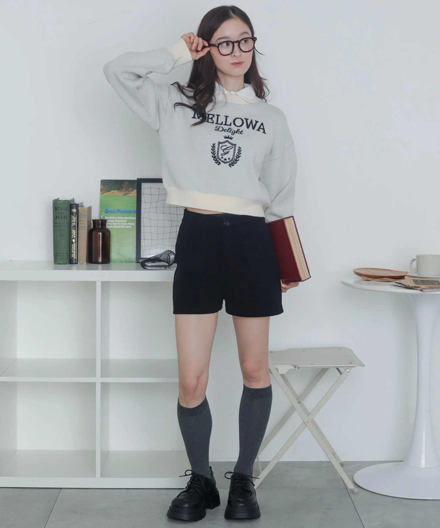 シャツドッキングジャガードニット - Image 3